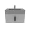 Castello Usa Nile 30-inch Gray Vanity Set with Gray Top and Black Handles CB-MC-30G-BL-2053-GR - alternate 3